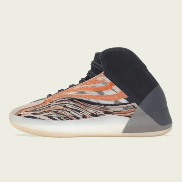 http:// Adidas Yeezy Basketball Quantum Flash Orange Sneakers